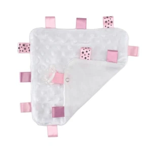 Baby Sense Taglet Security Blanket - Pink