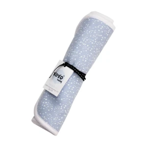 Blue speckles burp cloth