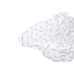 Stretch Cotton Swaddle Blanket – Blush Rainbow - Lulla-Buy