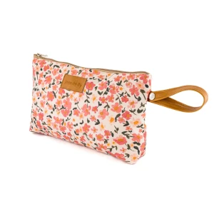 Jeankelly Changing Pouch With Tan Handle – Floral