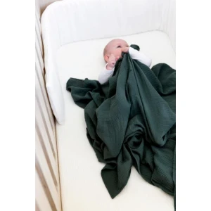 White Muslin Cot Fitted Sheet - Lulla-Buy