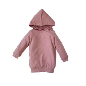 Long Sleeved Baby Hoodie - Dusty Pink