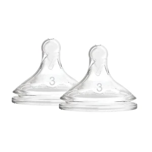 Dr Brown's - Level 3 Silicone Wide Neck Options+™ Nipple - 2 Piece - Lulla-Buy