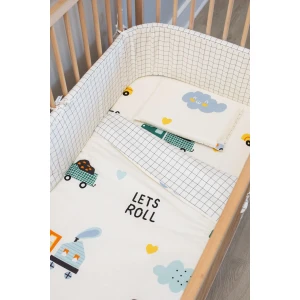 Let's Roll Cot Duvet Cover and Pillow Case