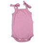 Strappy Baby Onesie - Dusty Pink (Newborn)