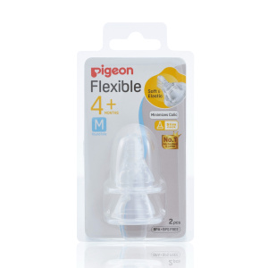Pigeon Flexible Teat 2 Pack 4 Month+ M-cut