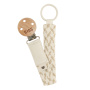 BIBS Braided Dummy Clip - Vanilla/Ivory