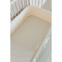 Coconut Muslin Cot Bumper Cover