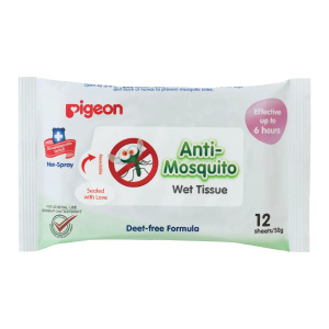 Pigeon Anti Mosquito Baby Wipes 12's