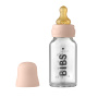 BIBS Glass Baby Bottle 110ml Latex - Blush
