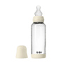 BIBS Glass Baby Bottle 240ml Silicone - Ivory