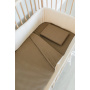 Hazelnut Muslin Cot Duvet Cover and Pillow Case