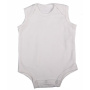Sleeveless Baby Vest - White, Newborn 2.5 - 3.5 kgs