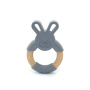 Silicone Bunny Teether - Dark Grey