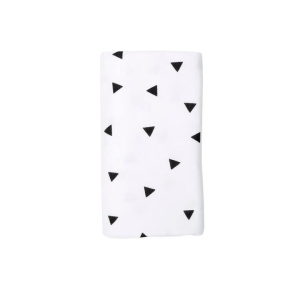 Stretch Cotton Swaddle Blanket – Black Triangle - Lulla-Buy