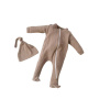 Babygro and Beanie Baby Set - Mocha 6-12 Months