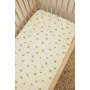 Lemon Muslin Cot Fitted Sheet