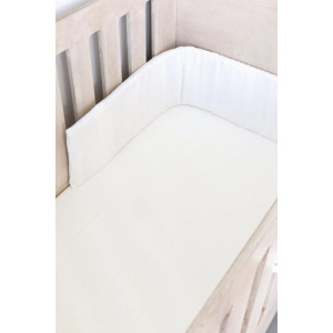 White Muslin Cot Fitted Sheet - Lulla-Buy