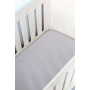 Grey Muslin Cot Fitted Sheet