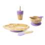 Bamboobino silicone feeding set – lavender/purple
