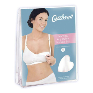Carriwell Seamless Drop Cup Adjustable Bra White - Lulla-Buy