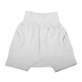 Harem-Style Baby Slouch Shorts - White - 0-3 months 3.5 - 5.5 kgs
