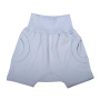 Harem-Style Baby Slouch Shorts - Blue - 0-3 MONTHS