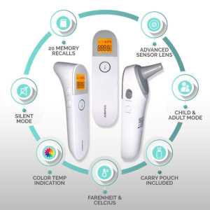 Baby 3-in-1 Infrared Ear and Forehead Thermometer - Lulla-Buy