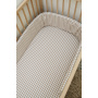 Natural Gingham Washed Cotton Cot Bumper Cover