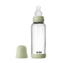 BIBS Glass Baby Bottle 240ml Silicone - Sage