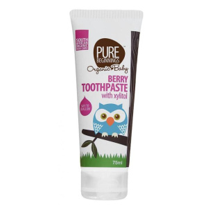 Berry Toothpaste with xylitol, fluoride free - Lulla-Buy
