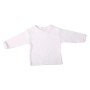 Long-Sleeved Baby Crew Neck T-Shirt - White - 3-6 MONTHS