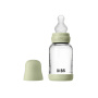 BIBS Glass Baby Bottle 120ml Silicone - Sage