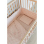 Pink Gingham Washed Cotton Cot Duvet Cover and Pillow Case