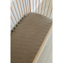 Hazelnut Muslin Cot Fitted Sheet