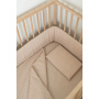 Beige Washed Cotton Cot Duvet Cover and Pillow Case