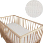 Grey xoxo fitted sheet - Large cot - LARGE COT