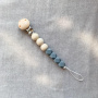Duo Silicone Bead Dummy Clip - GREY